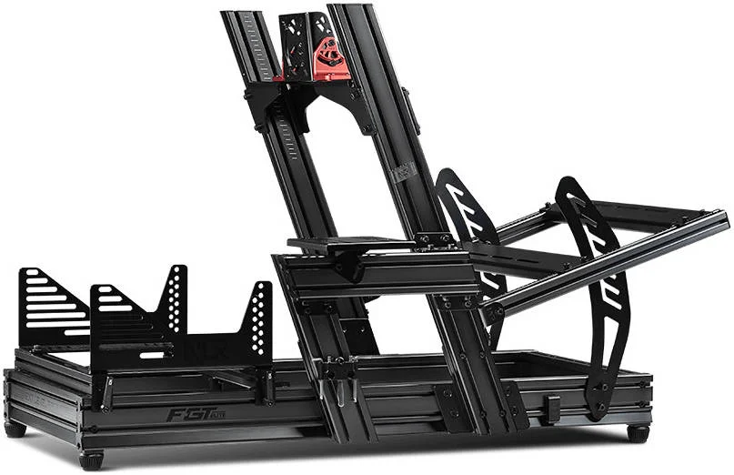 نکست لول ریسینگ F-GT Elite نسخه نصب از جلو و کنار، پشتیبانی نصب محکم و بسیار قابل تنظیم، آلومینیوم اکسترود شده با شیار T، خاکستری | NLR-E003