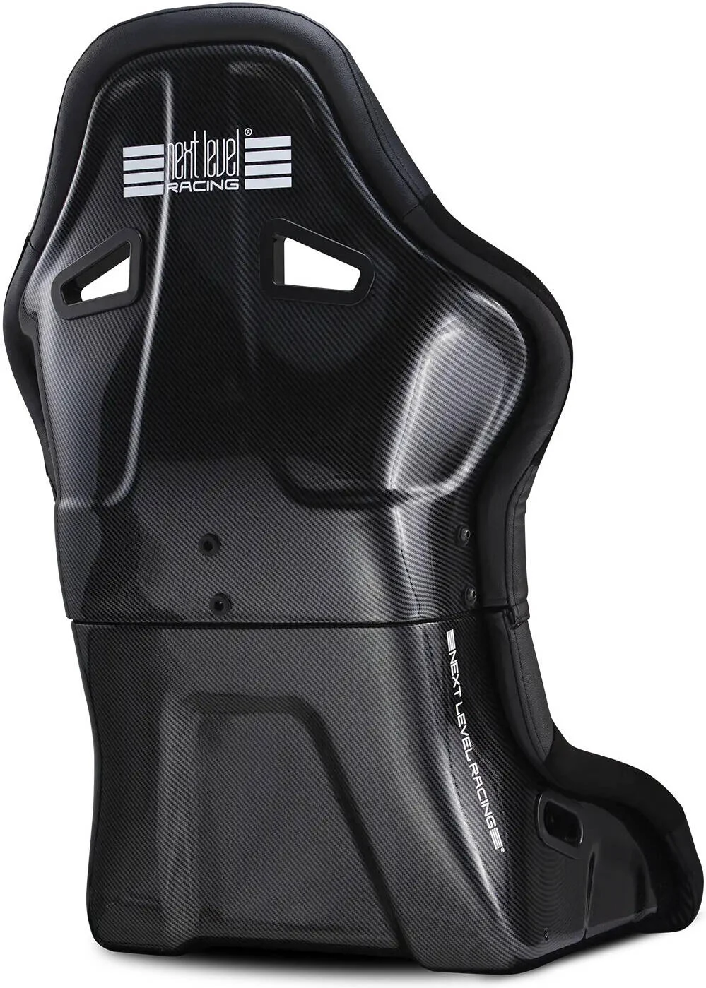 صندلی مسابقه شبیه ساز Next Level Racing Elite ES2، پلیمر قالب گیری شده چرخشی پنج محوره، فوم قالب گیری شده PU، روکش جیر ممتاز، مشکی | NLR-E060