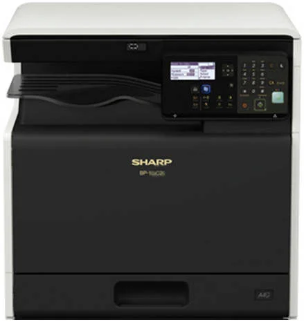 دستگاه چندکاره رنگی A3 شارپ BP-20C20T با سرعت 20 صفحه در دقیقه، پرینتر، اسکنر، کپی، 350 برگ، حداکثر 1850 برگ، رزولوشن 600x600 dpi به همراه یک ست کارتریج (Y/M/C/Bk) و بسته کابل | BP-20C20T