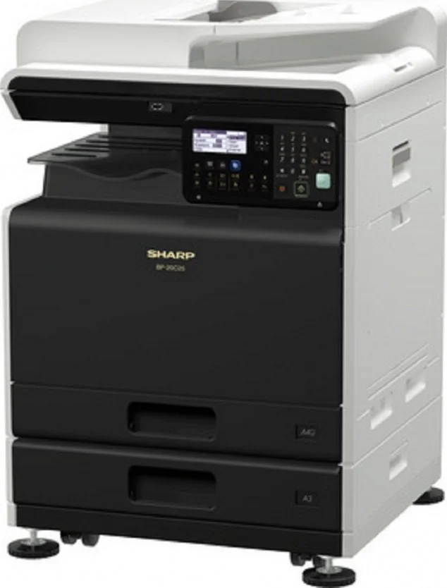 پرینتر چندکاره رنگی شارپ مدل BP-20C25، دارای LCD تک رنگ 5 خطی، رزولوشن 600x600 DPI، سرعت چاپ 25 صفحه در دقیقه (سیاه و سفید و رنگی)، ظرفیت استاندارد کاغذ 350 برگ، قابلیت پرینت/کپی/اسکن/فکس | BP-20C25 پرینتر چندکاره رنگی شارپ مدل BP-20C25، دارای LCD تک رنگ 5 خطی، رزولوشن 600x600 DPI، سرعت چاپ 25 صفحه در دقیقه (سیاه و سفید و رنگی)، ظرفیت استاندارد کاغذ 350 برگ، قابلیت پرینت/کپی/اسکن/فکس | BP-20C25