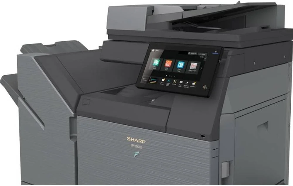 پرینتر لیزری رنگی چندکاره شارپ مدل BP-50C26، سرعت چاپ 26 صفحه در دقیقه، ظرفیت کاغذ استاندارد 650 حداکثر 6300 برگ، SSD 128 گیگابایتی، DPI 1200، صفحه نمایش لمسی 10.1 اینچی، شبکه بی سیم، اسکن هوشمند، خاکستری | BP-50C26 پرینتر لیزری رنگی چندکاره شارپ مدل BP-50C26، سرعت چاپ 26 صفحه در دقیقه، ظرفیت کاغذ استاندارد 650 حداکثر 6300 برگ، SSD 128 گیگابایتی، DPI 1200، صفحه نمایش لمسی 10.1 اینچی، شبکه بی سیم، اسکن هوشمند، خاکستری | BP-50C26