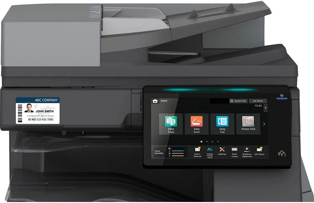 پرینتر لیزری رنگی چندکاره شارپ مدل BP-50C26، سرعت چاپ 26 صفحه در دقیقه، ظرفیت کاغذ استاندارد 650 حداکثر 6300 برگ، SSD 128 گیگابایتی، DPI 1200، صفحه نمایش لمسی 10.1 اینچی، شبکه بی سیم، اسکن هوشمند، خاکستری | BP-50C26 پرینتر لیزری رنگی چندکاره شارپ مدل BP-50C26، سرعت چاپ 26 صفحه در دقیقه، ظرفیت کاغذ استاندارد 650 حداکثر 6300 برگ، SSD 128 گیگابایتی، DPI 1200، صفحه نمایش لمسی 10.1 اینچی، شبکه بی سیم، اسکن هوشمند، خاکستری | BP-50C26