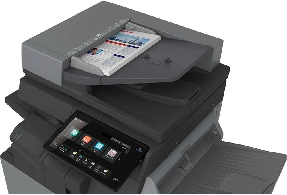 پرینتر لیزری چندکاره رنگی A3 شارپ BP-50C31، سرعت چاپ 31 صفحه در دقیقه، ظرفیت کاغذ استاندارد 650 حداکثر 6300 برگ، SSD 128 گیگابایتی، DPI 1200، پنل لمسی 10.1 اینچی، اسکن هوشمند، خاکستری | BP-50C31 پرینتر لیزری چندکاره رنگی A3 شارپ BP-50C31، سرعت چاپ 31 صفحه در دقیقه، ظرفیت کاغذ استاندارد 650 حداکثر 6300 برگ، SSD 128 گیگابایتی، DPI 1200، پنل لمسی 10.1 اینچی، اسکن هوشمند، خاکستری | BP-50C31