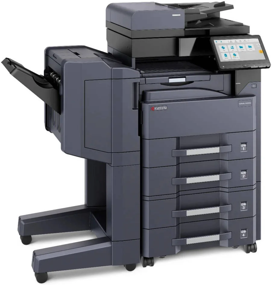 پرینتر چندکاره تک رنگ A4/A3 مدل Kyocera TASKalfa MZ4000i، چاپ با وضوح 1200 x 1200 DPI، سرعت چاپ تا 40/21 صفحه در دقیقه A4/A3، پردازنده Panther Arm A53 1.6GHz، ظرفیت استاندارد 1,100 برگه، مشکی | MZ4000i