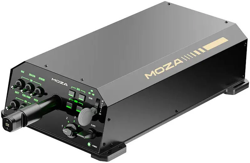 پایه یوک MOZA AY210، گشتاور 9 نیوتن متر و نیروی فشاری 210 نیوتن، چرخش کامل 180 درجه، هندلینگ واقع گرایانه، پنل سوئیچ قابل برنامه ریزی، مکانیزم رهاسازی سریع تمام آلومینیومی، مشکی | AY210