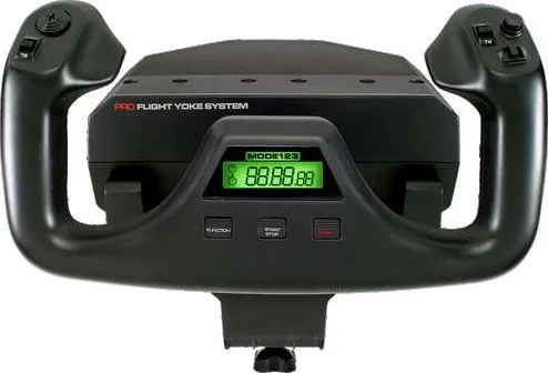 سیستم یوک پرواز Logitech G Saitek PRO، یوک شبیه سازی حرفه ای و کوادرانت دریچه گاز، 3 حالت، 75 کنترل قابل برنامه ریزی، دستگیره های دریچه گاز قابل تنظیم، شفت فولادی، USB، PC - مشکی | 945-000004