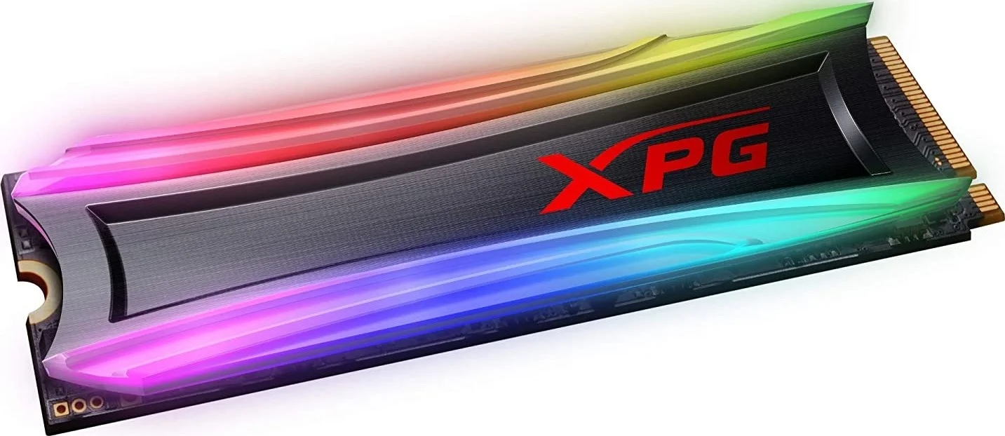 ای‌دیتا XPG Spectrix RGB Gaming SSD S40G Series 4 ترابایت اینترنال PCIe Gen3X4 M.2 2280 (NVMe)، اس‌اس‌دی اینترنال، سرعت خواندن 3500 مگابایت بر ثانیه، سرعت نوشتن 3000 مگابایت بر ثانیه | AS40G-4TT-C