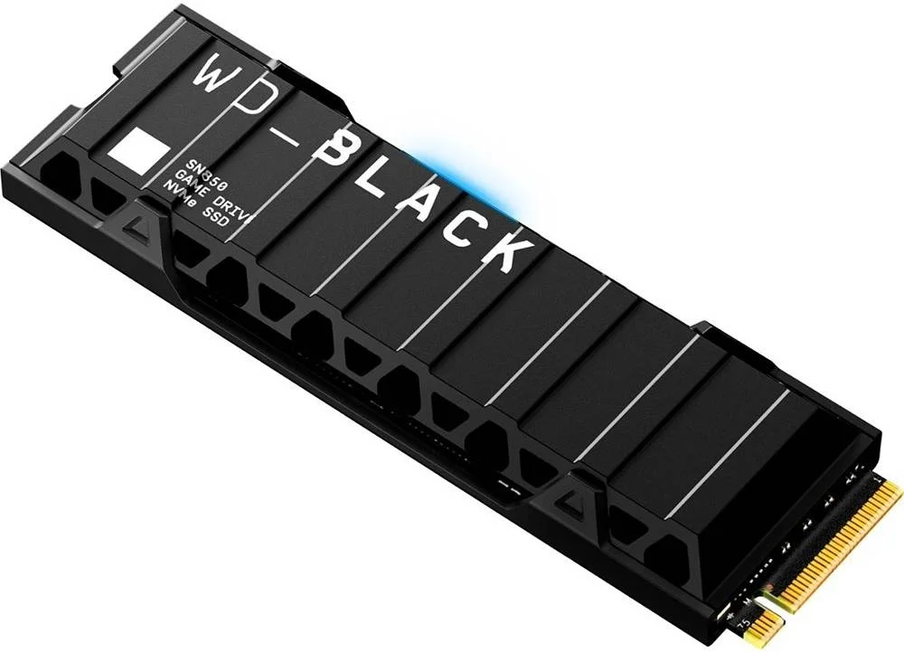 وسترن دیجیتال WD_BLACK SN850 2 ترابایت M.2 2280 PCIe NVMe SSD، سازگار با PS5، سرعت خواندن 7000 مگابایت بر ثانیه و سرعت نوشتن 5100 مگابایت بر ثانیه، PCIe Gen4 x4، طراحی هیت سینک یکپارچه، مشکی | WDBBKW0020BBK-WRSN