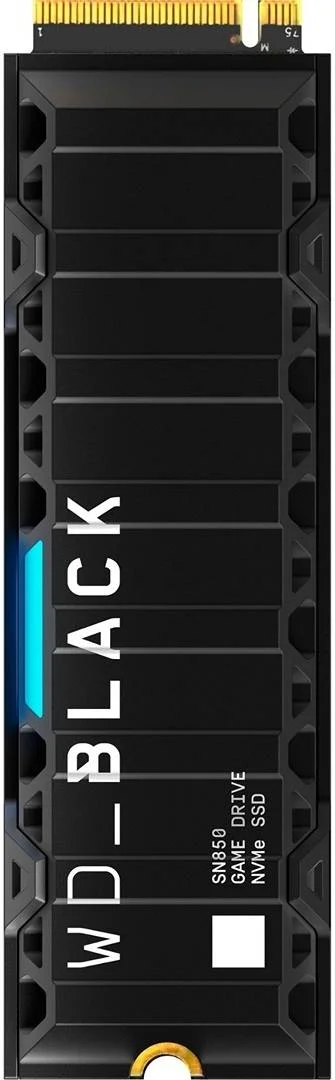 وسترن دیجیتال WD_BLACK SN850 2 ترابایت M.2 2280 PCIe NVMe SSD، سازگار با PS5، سرعت خواندن 7000 مگابایت بر ثانیه و سرعت نوشتن 5100 مگابایت بر ثانیه، PCIe Gen4 x4، طراحی هیت سینک یکپارچه، مشکی | WDBBKW0020BBK-WRSN