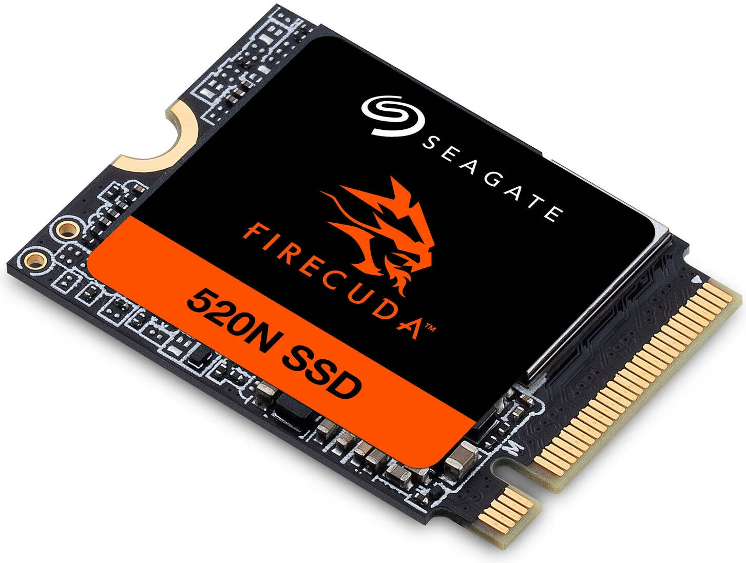 حافظه اس اس دی داخلی سیگیت FireCuda 520N، ظرفیت 1 ترابایت، فرم فاکتور M.2 2230-S2، رابط PCIe Gen4 x4 NVMe 1.4، سرعت خواندن تا 4800 و نوشتن 4700، 1.8M MTBF، 600 TBW، مشکی | ZP1024GV3A002