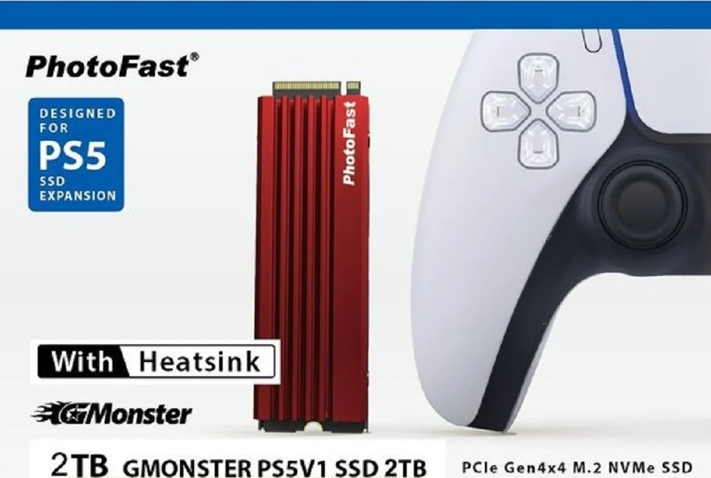 حافظه اس اس دی 2 ترابایتی Photofast GMonster PS5V1SE، سرعت تا 5600 مگابایت بر ثانیه، M.2 Nvme با هیت سینک، برای پلی استیشن 5، قرمز / مشکی | PS5A010075 حافظه اس اس دی 2 ترابایتی Photofast GMonster PS5V1SE، سرعت تا 5600 مگابایت بر ثانیه، M.2 Nvme با هیت سینک، برای پلی استیشن 5، قرمز / مشکی | PS5A010075