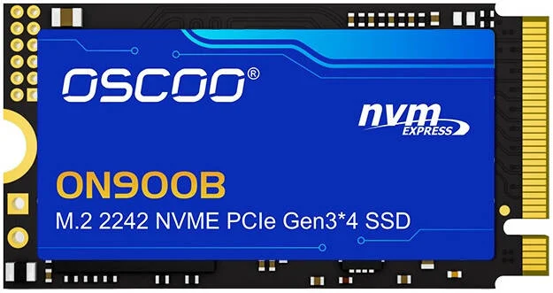 حافظه اس اس دی اینترنال OSCOO ON900B M.2 NVMe PCIe Gen3 x4 2242، ظرفیت 1 ترابایت، حافظه 3D TLC NAND، سرعت خواندن تا 2100 مگابایت بر ثانیه و سرعت نوشتن 1700 مگابایت بر ثانیه، 568 TBW | ON900BM2NVME1TB