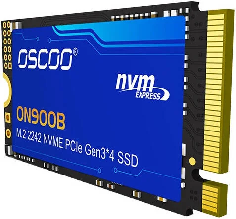 حافظه اس اس دی اینترنال OSCOO ON900B M.2 NVMe PCIe Gen3 x4 2242، ظرفیت 1 ترابایت، حافظه 3D TLC NAND، سرعت خواندن تا 2100 مگابایت بر ثانیه و سرعت نوشتن 1700 مگابایت بر ثانیه، 568 TBW | ON900BM2NVME1TB