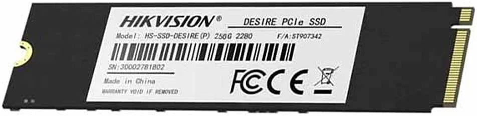 حافظه اس اس دی داخلی Hikvision Desire M.2 PCIe، ظرفیت 256 گیگابایت، فناوری 3D NAND، سرعت خواندن ترتیبی 2280 مگابیت بر ثانیه و سرعت نوشتن ترتیبی 1800 مگابیت بر ثانیه | HS-SSD-DESIRE(P)/256G حافظه اس اس دی داخلی Hikvision Desire M.2 PCIe، ظرفیت 256 گیگابایت، فناوری 3D NAND، سرعت خواندن ترتیبی 2280 مگابیت بر ثانیه و سرعت نوشتن ترتیبی 1800 مگابیت بر ثانیه | HS-SSD-DESIRE(P)/256G