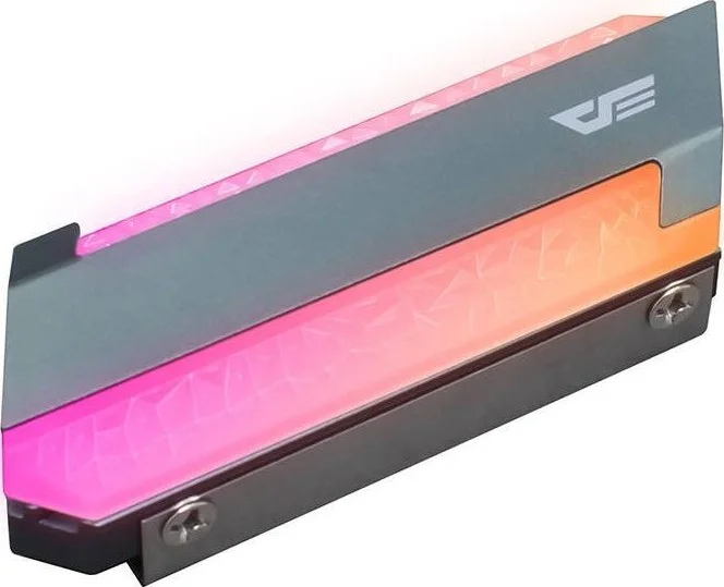 هیت سینک درایو حالت جامد Darkflash M2 ARGB، رادیاتور دفع حرارت، پدهای حرارتی سیلیکونی خنک کننده M2 NGFF مدل DM4 (غیرفعال)