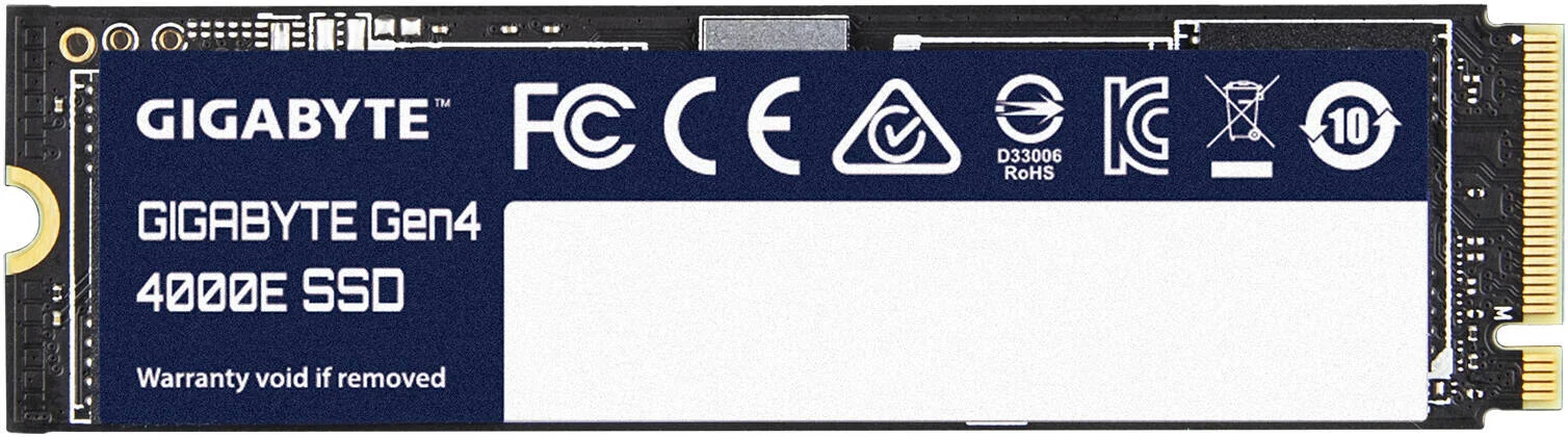 حافظه اس اس دی داخلی GIGABYTE Gen4 4000E، ظرفیت 500 گیگابایت، PCI Express 4.0x4، رابط NVMe 1.4، فرم فاکتور M.2 2280، سرعت خواندن ترتیبی تا 3600 مگابایت بر ثانیه و سرعت نوشتن ترتیبی 3000 مگابایت بر ثانیه | G440E500G