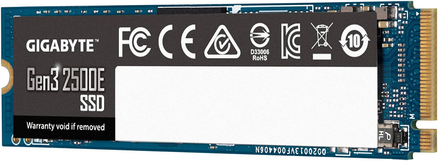 حافظه اس اس دی داخلی GIGABYTE Gen3 2500E، ظرفیت 1 ترابایت، PCIe 3.0x4، رابط NVMe 1.3، فرم فاکتور M.2 2280، سرعت خواندن ترتیبی تا 2400 مگابایت بر ثانیه و سرعت نوشتن ترتیبی تا 1800 مگابایت بر ثانیه | G325E1TB