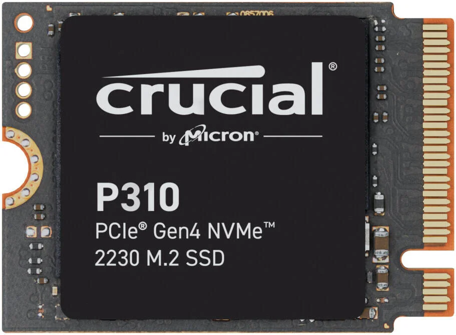 حافظه اس اس دی داخلی کروشیال P310 با ظرفیت 2 ترابایت، PCIe Gen4 NVMe 2230 M.2، سرعت خواندن ترتیبی تا 7100 مگابایت بر ثانیه و سرعت نوشتن ترتیبی تا 6000 مگابایت بر ثانیه، استقامت 440 ترابایت، مشکی | CT2000P310SSD2