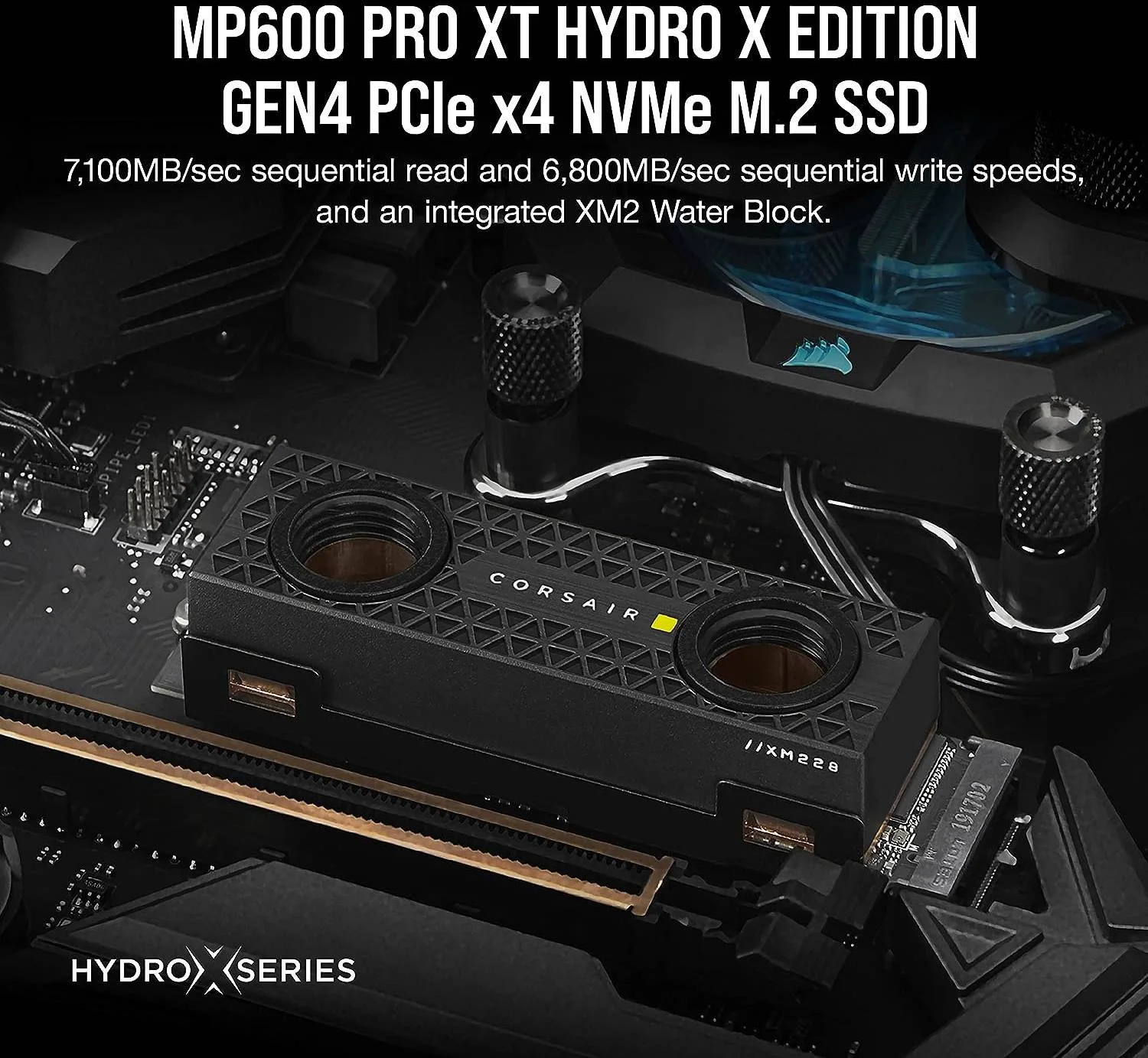 حافظه اس اس دی داخلی 4 ترابایتی Corsair MP600 Pro XT Hydro X Edition، فناوری 3D TLC NAND، سرعت خواندن تا 7100 مگابایت بر ثانیه، سرعت نوشتن تا 6800 مگابایت بر ثانیه، رابط PCIe Gen 4.0 x4، فرم فاکتور M.2 2280، مشکی | CSSD-F4000GBMP600PHXT حافظه اس اس دی داخلی 4 ترابایتی Corsair MP600 Pro XT Hydro X Edition، فناوری 3D TLC NAND، سرعت خواندن تا 7100 مگابایت بر ثانیه، سرعت نوشتن تا 6800 مگابایت بر ثانیه، رابط PCIe Gen 4.0 x4، فرم فاکتور M.2 2280، مشکی | CSSD-F4000GBMP600PHXT