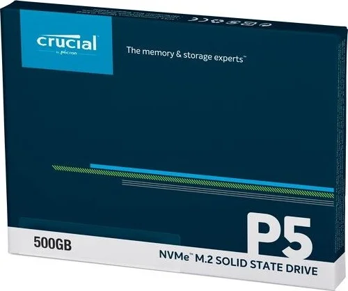 حافظه اس اس دی داخلی کروشیال P5 با ظرفیت 500 گیگابایت، 3D NAND NVMe، سرعت تا 3400 مگابایت بر ثانیه | CT500P5SSD8