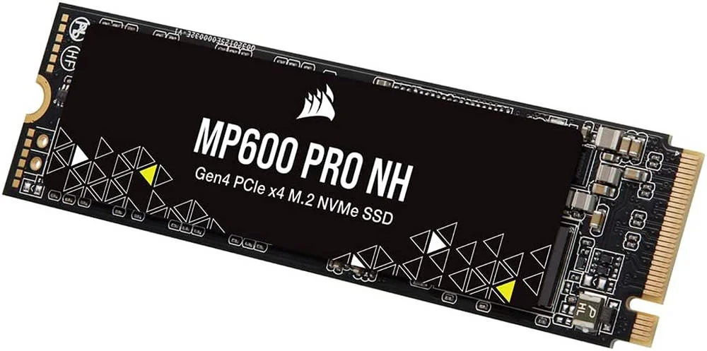 حافظه اس اس دی اینترنال Corsair MP600 PRO NH 8TB PCIe 4.0 (Gen 4) x4 NVMe M.2، سرعت خواندن تا 7000 مگابایت بر ثانیه و سرعت نوشتن تا 6100 مگابایت بر ثانیه، AES 256-bit، 3D TLC NAND، ولتاژ 3.3، 6000TBW، مشکی | CSSD-F8000GBMP600PNH