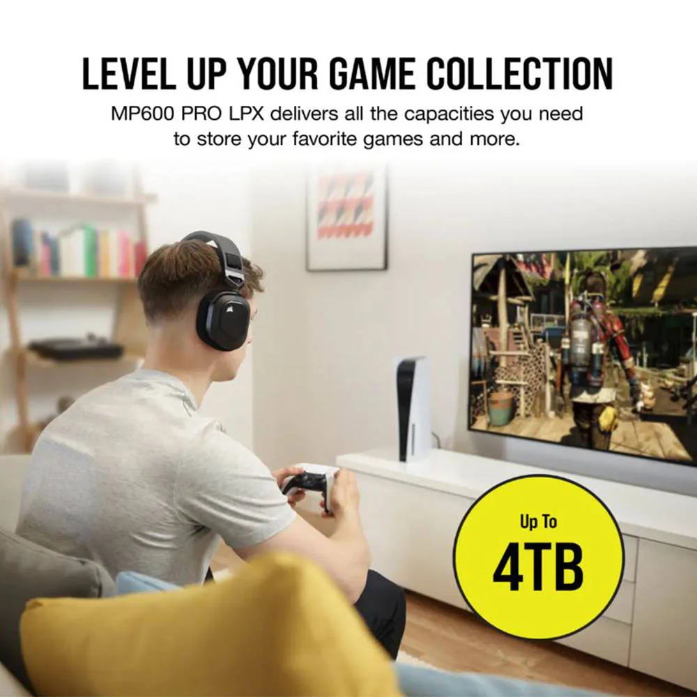 حافظه اس اس دی داخلی 2 ترابایتی Corsair MP600 Pro LPX، فرم فاکتور M.2 2280، رابط PCI-Express 4.0 x4 / NVMe 1.4، سرعت خواندن تا 7100 مگابایت بر ثانیه، سرعت نوشتن تا 6800 مگابایت بر ثانیه، هیت سینک | CSSD-F2000GBMP600PLP