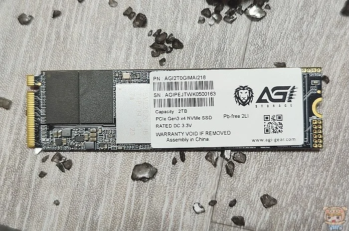 AGI AI218 2TB PCIe، 3D TLC، M.2 2280، PCIe Gen 3x4، سرعت خواندن/نوشتن 3499/3075 مگابایت بر ثانیه، درایو حالت جامد SSD | AGI2T0GIMAI218