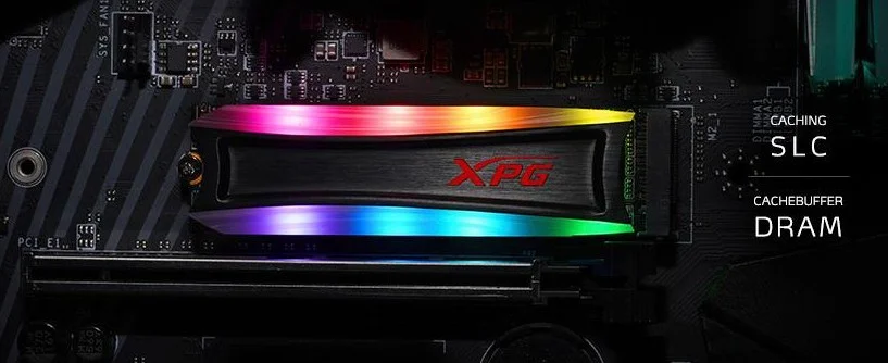 ADATA XPG SPECTRIX S40G RGB 256GB PCIe Gen3x4 M.2 NVME SSD AS40G-256GT-C SPECTRIX-S40G