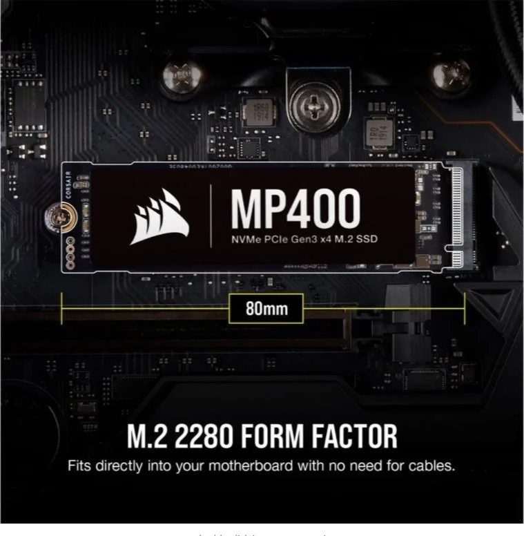 درایو حالت جامد داخلی (SSD) کرسیر MP400 M.2 2280 2 ترابایت PCI-Express 3.0 x4, NVMe 1.3 3D QLC مدل CSSD-F2000GBMP400 درایو حالت جامد داخلی (SSD) کرسیر MP400 M.2 2280 2 ترابایت PCI-Express 3.0 x4, NVMe 1.3 3D QLC مدل CSSD-F2000GBMP400