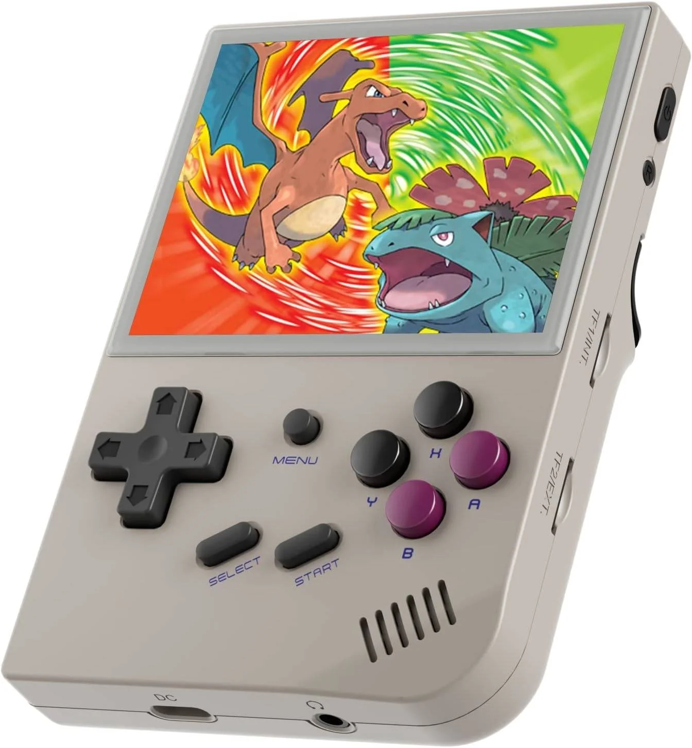 کنسول بازی دستی ANBERNIC RG35XX با 5000 بازی، صفحه نمایش 3.5 اینچی IPS OCA، سیستم لینوکس تراشه Cortex-A9، دستگاه بازی آرکید یکپارچهسازی با سیستمعامل قابل حمل، 64 گیگابایت، 2100 میلی آمپر ساعت، خاکستری | ‎RG35XX