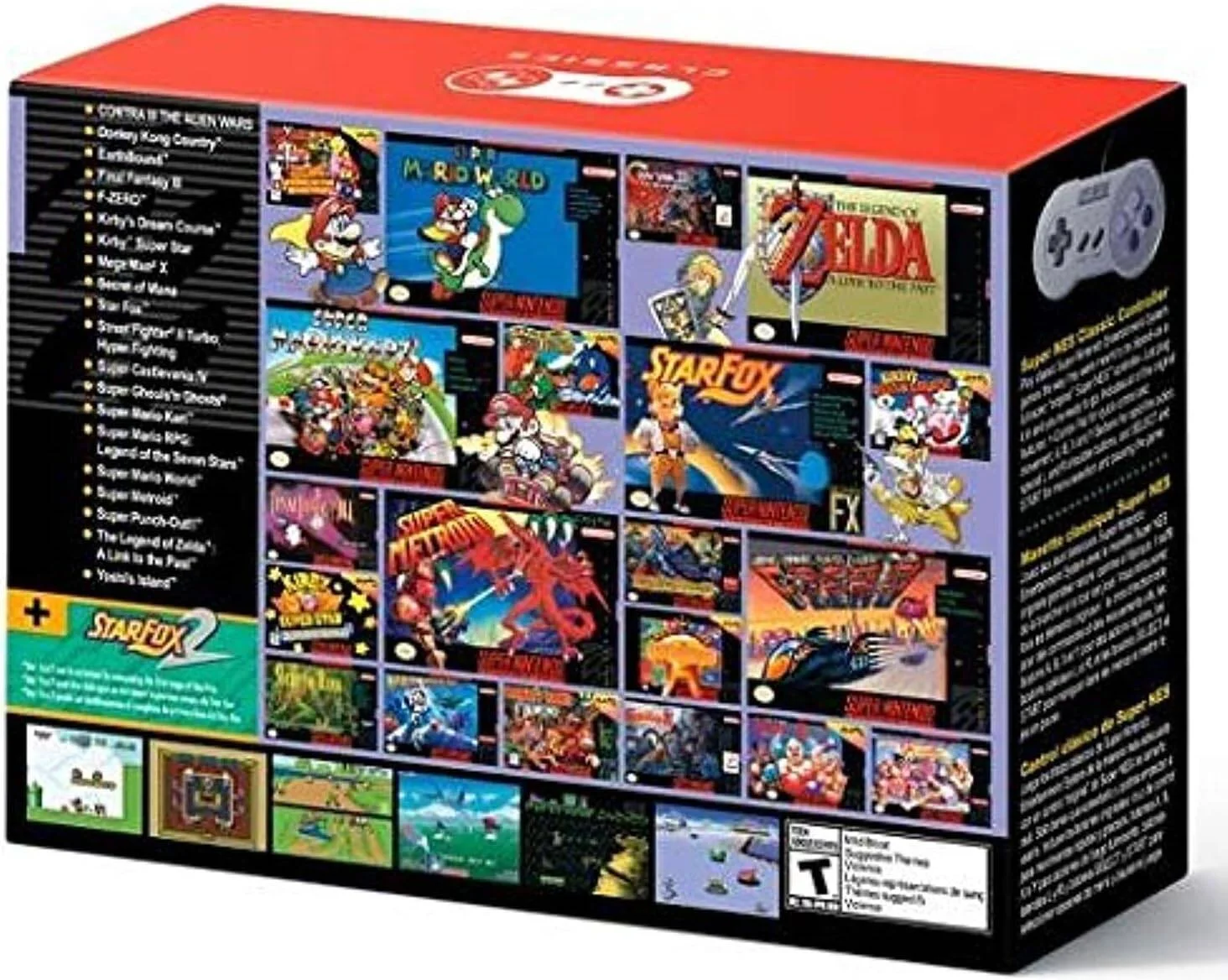 کنسول بازی سوپر نینتندو کلاسیک مینی نینتندو شامل 21 بازی کلاسیک از پیش نصب شده (نسخه ایالات متحده) توسط نینتندو 2017