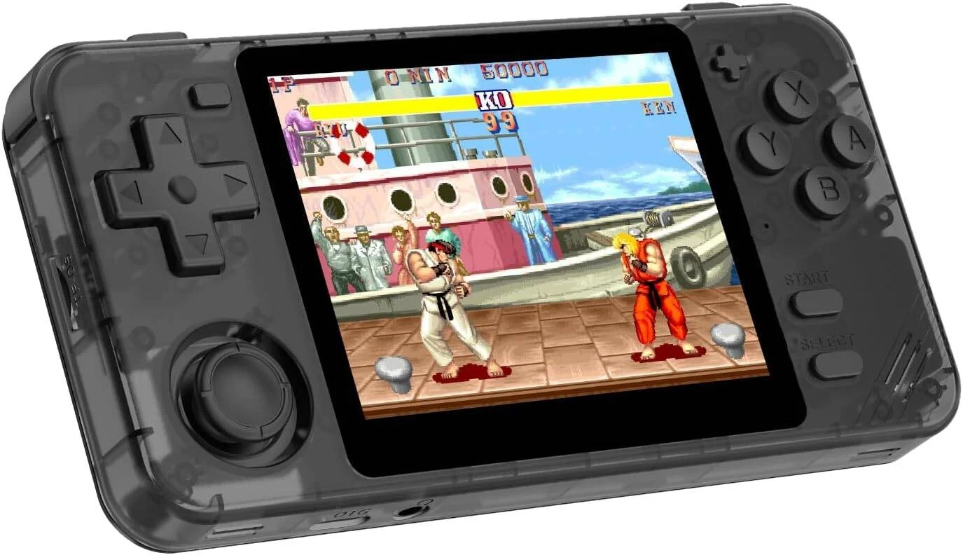 کنسول بازی آرکید رترو Porodo Gaming، ظرفیت باتری 2800mAh، بیش از 5000 بازی داخلی، نرخ تازه سازی 60 هرتز، پشتیبانی از کارت حافظه تا 256 گیگابایت، پردازنده چهارهسته ای 64 بیتی A35 (خاکستری)