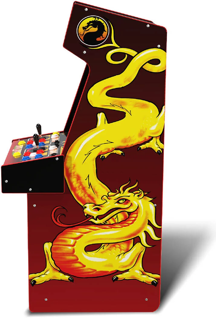 دستگاه بازی آرکید Arcade1Up Midway Legacy Mortal Kombat نسخه سی‌اُمین سالگرد با وای‌فای، تنظیم صدا، محافظ صفحه نمایش شفاف، بند ضد واژگونی | A1UP-MK30th-AM