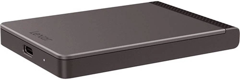 حافظه اس اس دی اکسترنال لکسار SL200 با ظرفیت 1 ترابایت، رابط USB 3.1 Type-C، رمزگذاری AES 256 بیتی، سرعت خواندن تا 550 مگابایت بر ثانیه، سرعت نوشتن تا 400 مگابایت بر ثانیه، رابط USB 3.1 Type-C، رمزگذاری AES 256 بیتی، مشکی | LSL200X001T-RNNNG