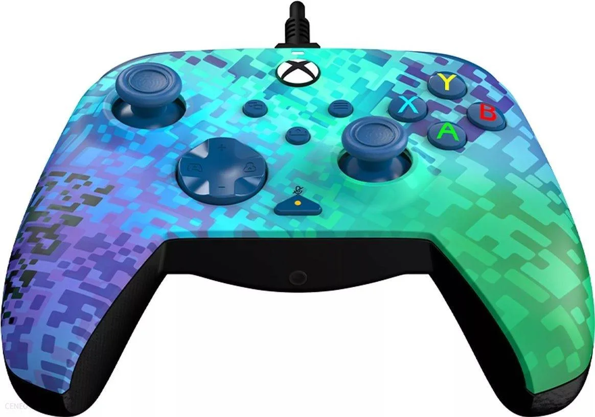 دسته بازی سیمی پیشرفته PDP Rematch، برای ایکس باکس سری X/S، ایکس باکس وان و کامپیوتر، دارای دکمه های پدال پشتی، کنترل های صوتی داخلی، کابل USB-C جداشدنی، سبز