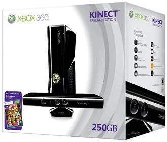 کنسول ایکس باکس 360 اسلیم 250 گیگابایت نسخه ویژه کینکت | 1439/1414