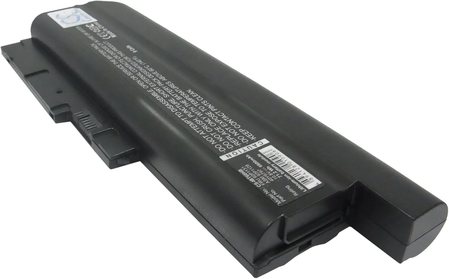 باتری قابل شارژ جدید برای ThinkPad R60، ThinkPad R60 9455، ThinkPad R60 9456، ThinkPad R60 9457، ThinkPad T61، ThinkPad T61p (6600mAh) 40Y6797، 40Y6798، 40Y6799، 41N5666، 41U3196