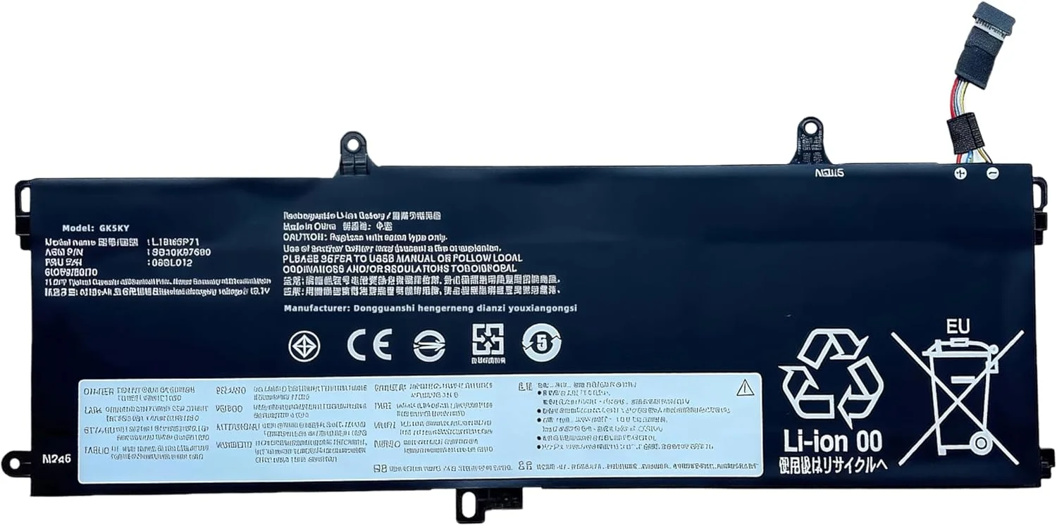 باتری لپ تاپ 57Wh L18M3P71 L18L3P71 L18S3P71 جایگزین برای لنوو ThinkPad T590 P53S T15 P15s نسل 1 سری 02DL011 SB10K97649 02DL012 SB10K97650 L18S3P71 5B10W13913 با عملکرد بالا