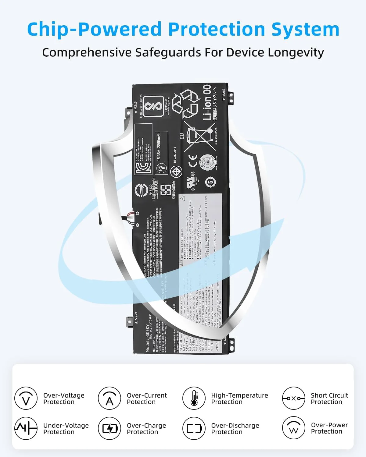 باتری لپ تاپ 39.04Wh L17M4PF0 L17C4PF0 جایگزین برای لنوو Ideapad S530-13IML S530-13IWL سری نوت بوک 5B10R38649 L17M4PF0 5B10R38650 با عملکرد بالا