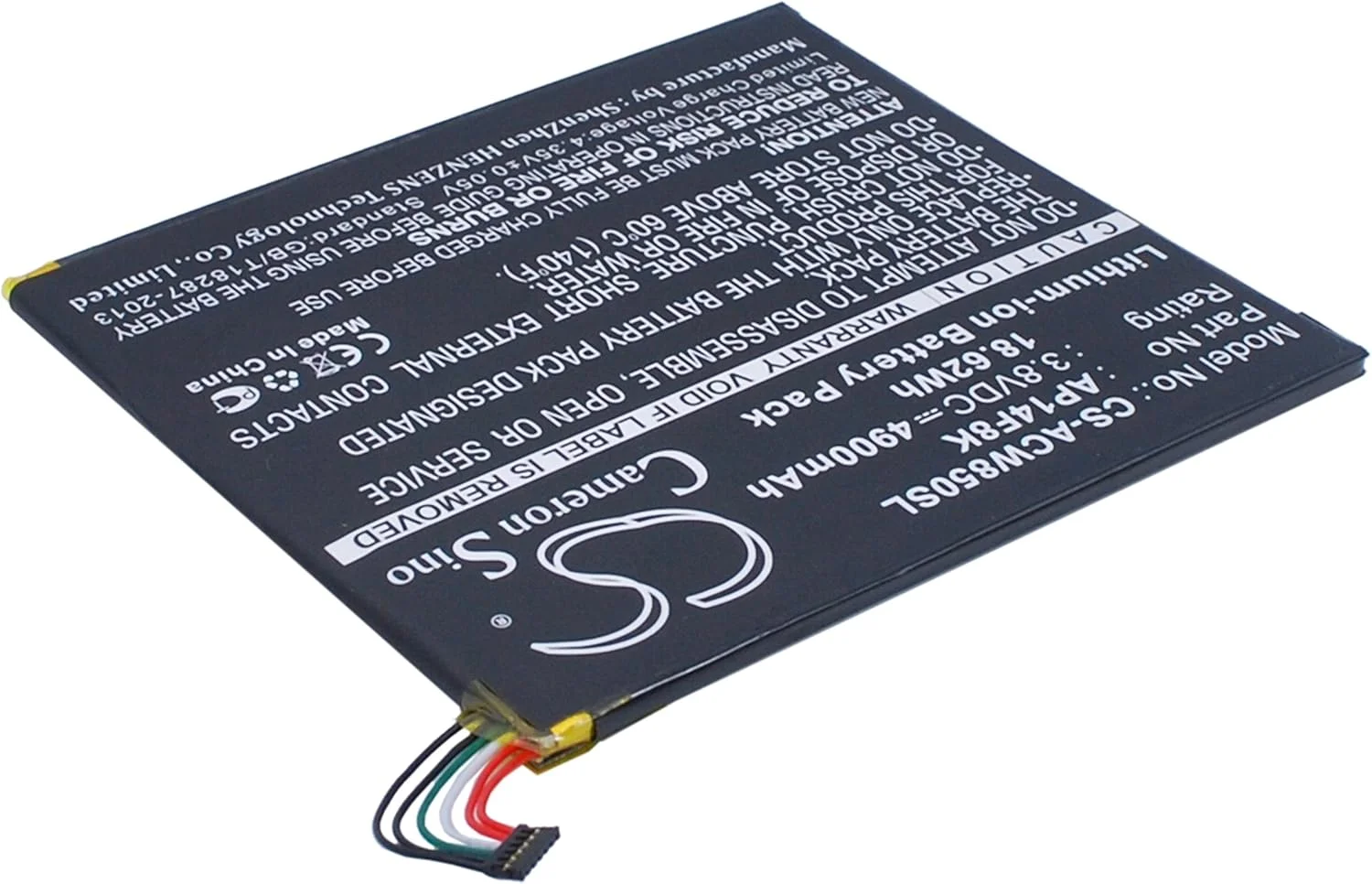 جایگزین باتری سازگار با Acer AP14F8K, AP14F8K (1ICP4/101/110), KT.0010M.003 A1-840, A1-850-A1410, A1-860, A1-860-19LU, B1-820, B1-830, B1-850 WiFi 16GB (4900mAh/3.8V) جایگزین باتری سازگار با Acer AP14F8K, AP14F8K (1ICP4/101/110), KT.0010M.003 A1-840, A1-850-A1410, A1-860, A1-860-19LU, B1-820, B1-830, B1-850 WiFi 16GB (4900mAh/3.8V)