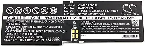 باتری جایگزین 7.4 ولت برای مایکروسافت DAK822470K, G3HTA020H, G3HTA044H, G3HTA045H سرفیس بوک CR7-00007, سرفیس CR7 13.5, سرفیس CR7 13.5 اینچ