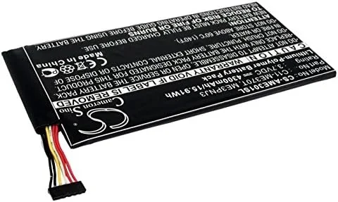 باتری جایگزین 3.7 ولت برای گوگل 0B200-00120100M-A1A1A-219-17QE, C11-ME370T, ME3PNJ3 نکسوس 7، نکسوس 7 16 گیگابایت، نکسوس 7 32 گیگابایت، نکسوس 7 8 گیگابایت، نکسوس 7 اینچ