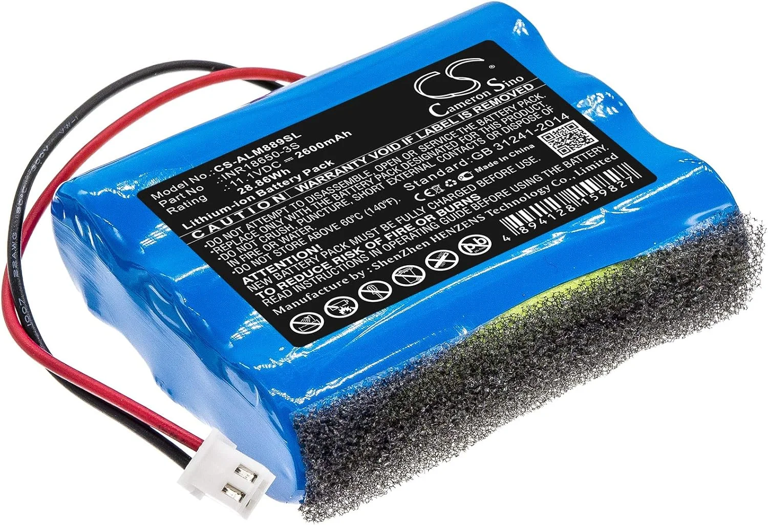 باتری جایگزین SYTH سازگار با aItec Iansing INR18650-3S IMW888SIMW889N-BLKC, IMW889, IMW889N, Super LifeJacket Jolt Rugged (2600mAh/11.1V)