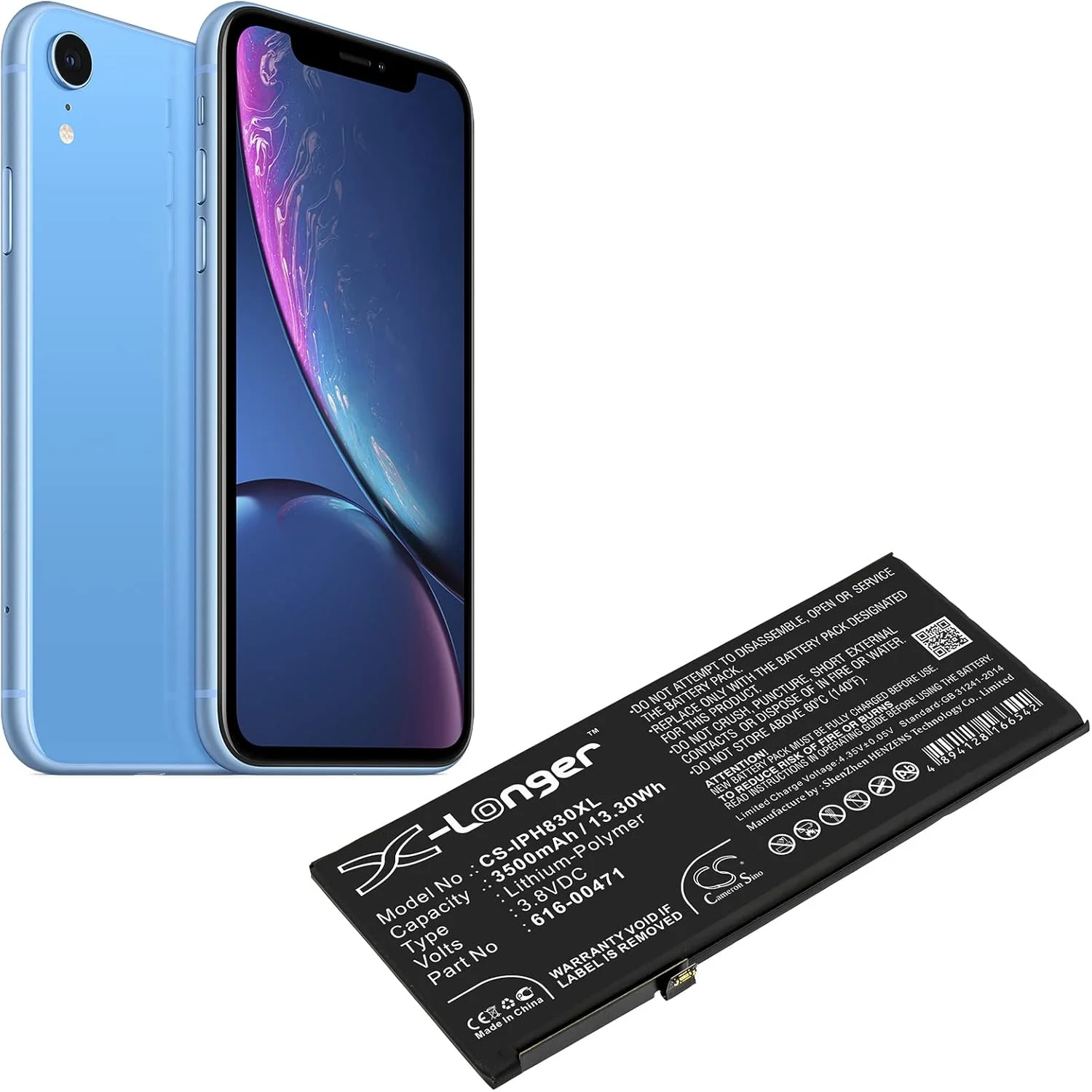 باتری جایگزین SYTH سازگار با مدلهای A1984, A2105, A2106, A2108 و 1PH0NE XR (3500mAh/3.8V) باتری جایگزین SYTH سازگار با مدلهای A1984, A2105, A2106, A2108 و 1PH0NE XR (3500mAh/3.8V)