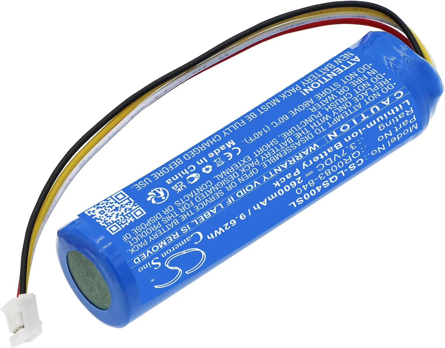 باتری جایگزین SOBOUR برای Qolsys با شماره قطعه: IAN034NA, QR0083-840, IQ Panel 4, IQ Panel 4 PowerG, IQP4001, IQP4002, IQP4002BLK, IQP4003