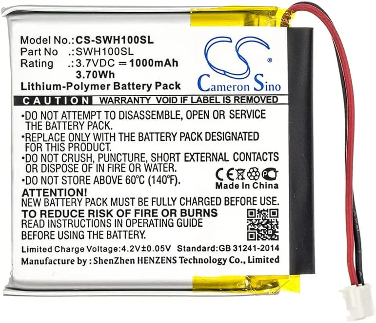 باتری جایگزین SPANN برای Sony WH-1000xM3, WH-1000XM4, WH-CH710N/B, WH-XB900, WH-XB900N، شماره قطعه: 1588-0911, LIS1662HNPC, SM-03, SP 624038 3.7V
