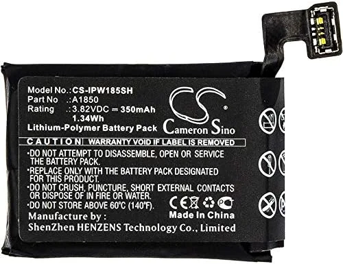 باتری جایگزین SYTH سازگار با مدلهای A1850 A1859, GSRF-MQK32LL/A, GSRF-MQK62LL/A, GSRF-MQL02LL/A, GSRF-MQL12LL/A, GSRF-MQL22LL/A, GSRF-MQL42LL/A, GSRF-MR1J2LL/A (350mAh/3.82V) باتری جایگزین SYTH سازگار با مدلهای A1850 A1859, GSRF-MQK32LL/A, GSRF-MQK62LL/A, GSRF-MQL02LL/A, GSRF-MQL12LL/A, GSRF-MQL22LL/A, GSRF-MQL42LL/A, GSRF-MR1J2LL/A (350mAh/3.82V)