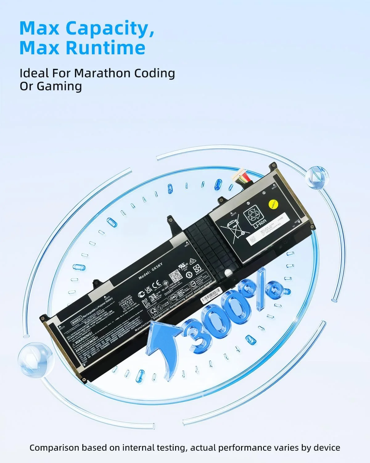 باتری لپ تاپ 86Wh MN06XL 11.58V جایگزین برای HP ZBook Studio 16 G9 Mobile Workstation/ZBook Studio 16 G10 G11 Mobile Workstation Series TPN-DB1B M82230-005 M82220-2C1 31CP7/44 با عملکرد بالا