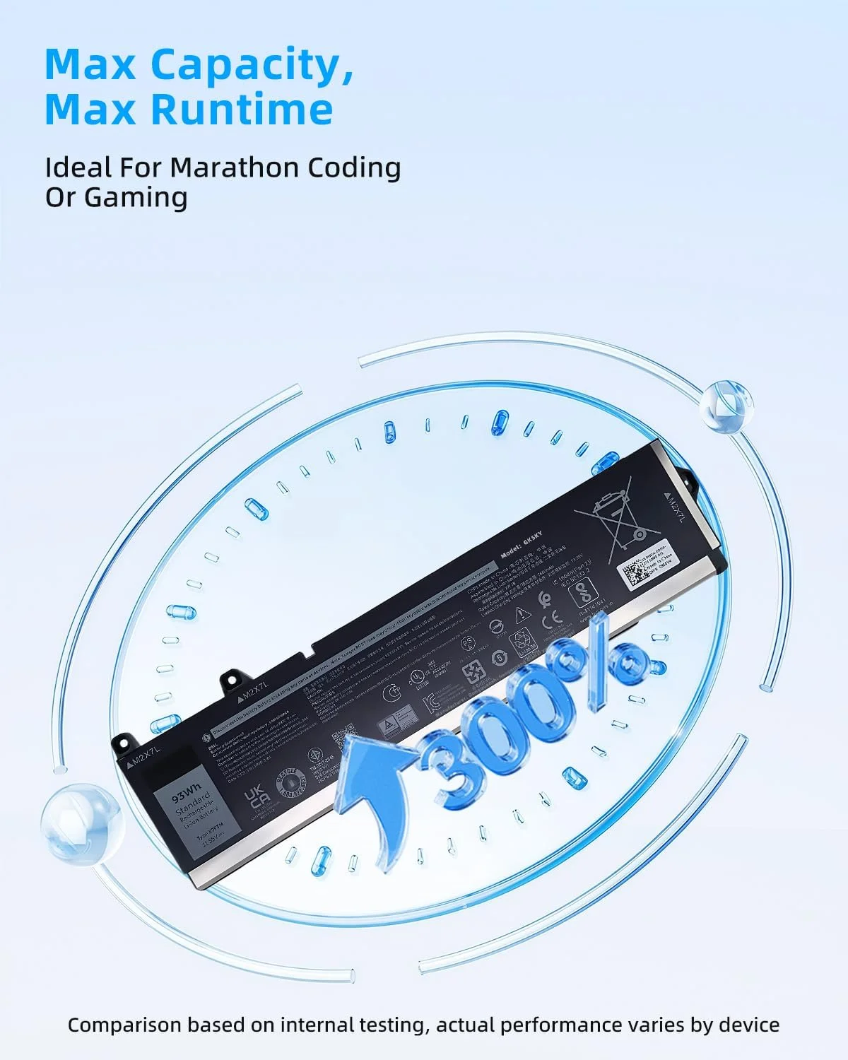 باتری لپ تاپ 93wh X9FTM RCVVT جایگزین برای دل سری های Precision 7770 7670 7780 7680 مدل های P114F P114F001 P114F002 P115F P115F001 P115F002 05JMD8 5JMD8 0965V4 965V4 0NWDC0 0X26RT با عملکرد بالا باتری لپ تاپ 93wh X9FTM RCVVT جایگزین برای دل سری های Precision 7770 7670 7780 7680 مدل های P114F P114F001 P114F002 P115F P115F001 P115F002 05JMD8 5JMD8 0965V4 965V4 0NWDC0 0X26RT با عملکرد بالا