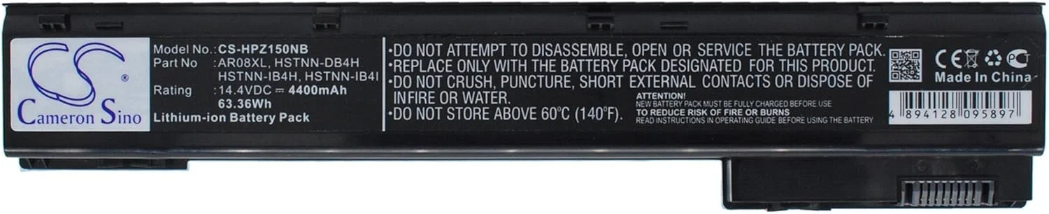 باطری قابل شارژ جدید AQQXING برای ZBook 15، ZBook 15 G3، ZBook 15 Mobile Workstation، ZBook 729BJC321015 (4400mAh) 1588-3003، 707614-121، 707614-141، 707615-141، 708455-001، 808398-2C1، AR08XL